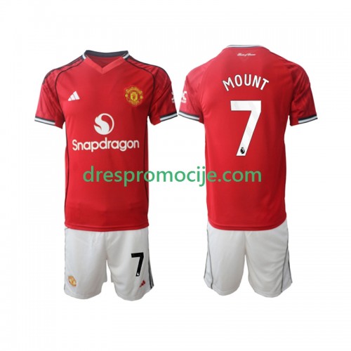 Manchester United Mason Mount 7 Dres Dječji Domaći 2025/2026 Kratkih Rukava Manchester United Mason Mount 7 Dres Dječji Domaći 2025/2026 Kratkih Rukava